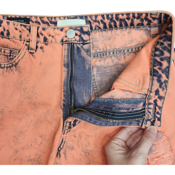 NWOT Habitual Kid Girls Size 16‎ Coral Acid Wash High Rise Ritual Sorts Distress - Picture 12 of 12